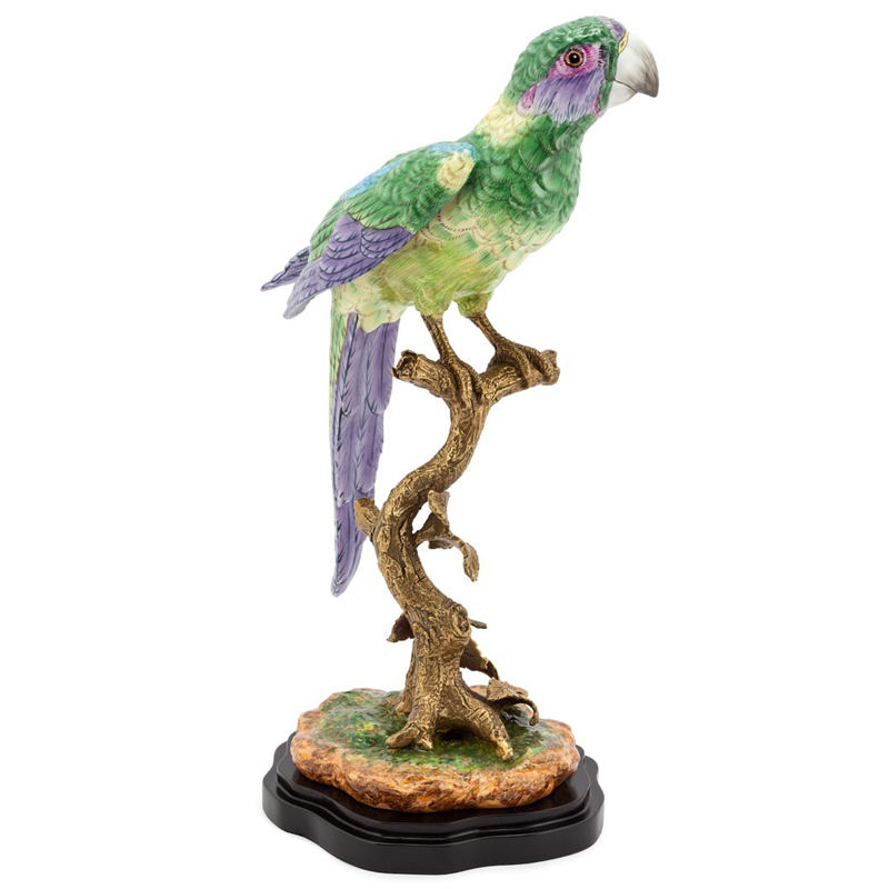 Статуэтка PARROT ATLANTIDE Мульти Бронза Черный Статуэтка PARROT ATLANTIDE Мульти Бронза Черный в Твери | Loft Concept