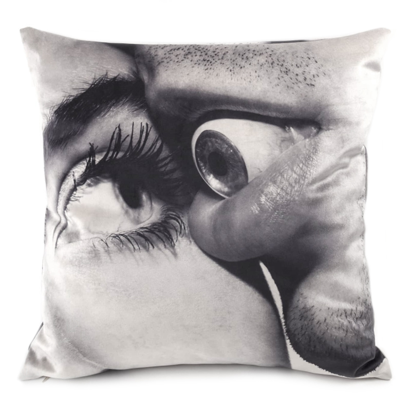 Подушка Seletti Cushion Eye Mouth Design Toiletpaper Серый Подушка Seletti Cushion Eye Mouth Design Toiletpaper Серый в Твери | Loft Concept