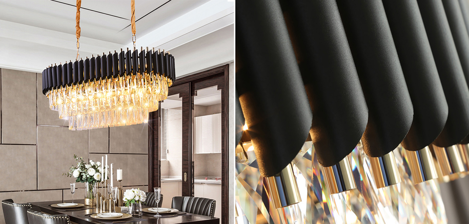Люстра Empire Black Rectangular Chandelier Crystal Люстра Empire Black Rectangular Chandelier Crystal - Loft-Concept в Твери