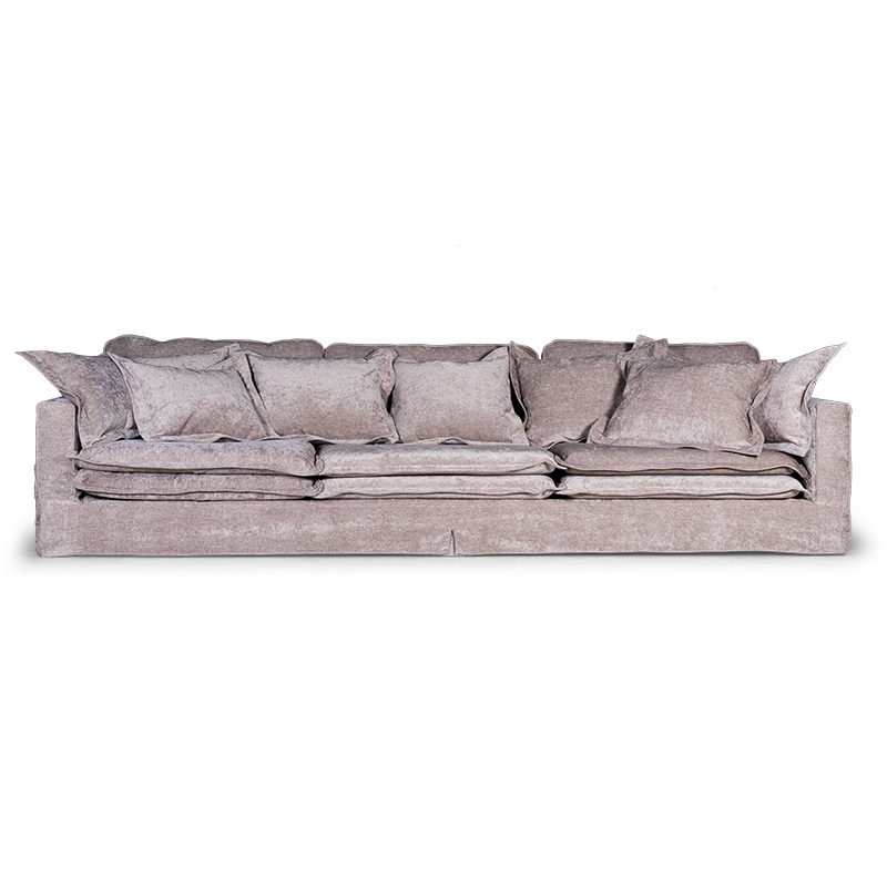 Диван Evelyn Gray Velour Sofa Светло-серый Диван Evelyn Gray Velour Sofa Светло-серый в Твери | Loft Concept
