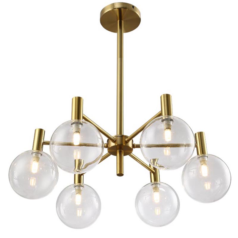 Люстра Holevier Chandelier 6 lamp Золотой Люстра Holevier Chandelier 6 lamp Золотой в Твери | Loft Concept