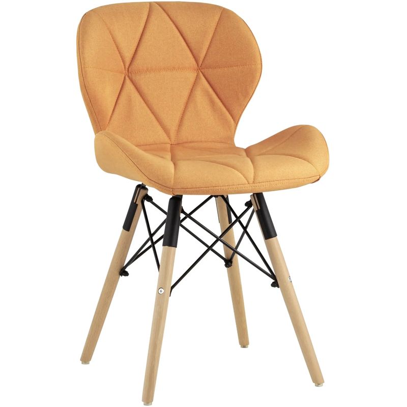 Стул Jeroen Chair Рогожка Оранжевый Цвет Оранжевый Древесина Черный Стул Jeroen Chair Рогожка Оранжевый Цвет Оранжевый Древесина Черный в Твери | Loft Concept