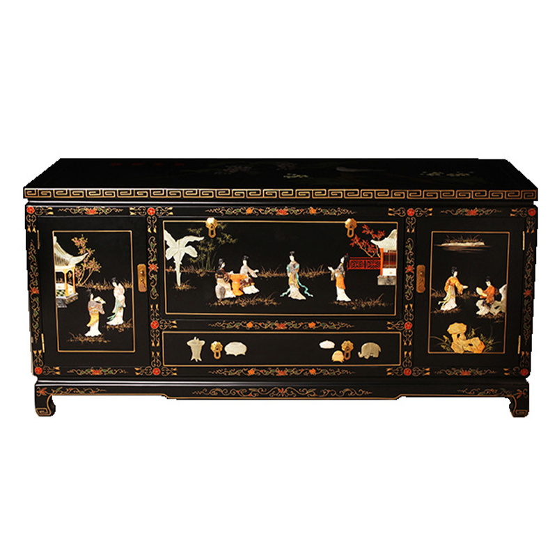 Черный Комод в Китайском стиле с каменным Барельефом Walk in the Garden Chinese Chest of Drawers Черный Мульти Черный Комод в Китайском стиле с каменным Барельефом Walk in the Garden Chinese Chest of Drawers Черный Мульти в Твери | Loft Concept