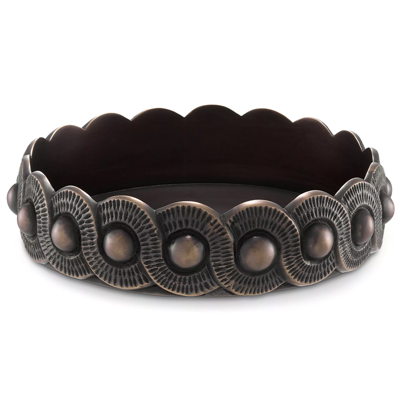 Пепельница Eichholtz Ashtray Palmeral Бронза Темная бронза винтаж Пепельница Eichholtz Ashtray Palmeral Бронза Темная бронза винтаж в Твери | Loft Concept