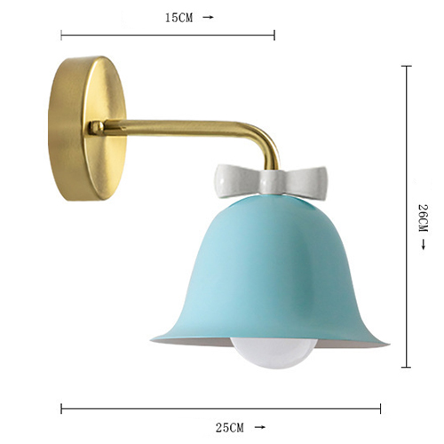 Бра Колокольчик Bell with Bow Blue Wall Lamp Голубой в Твери