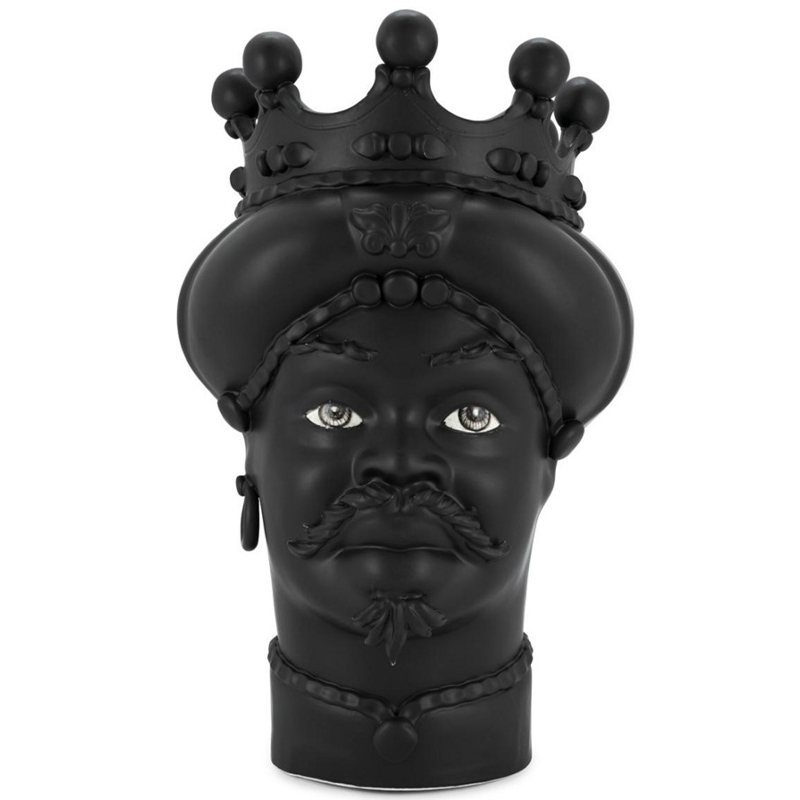 Ваза Vase Moro Man All Black Черный Ваза Vase Moro Man All Black Черный в Твери | Loft Concept