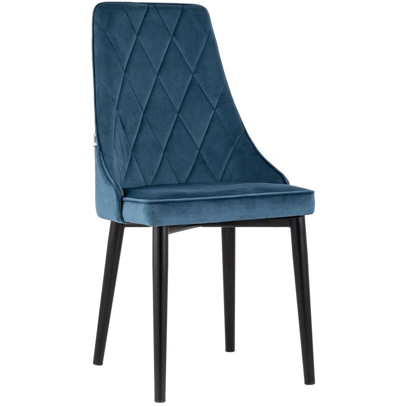 Стул Versailles Chair Синий Велюр Синий Черный Стул Versailles Chair Синий Велюр Синий Черный в Твери | Loft Concept