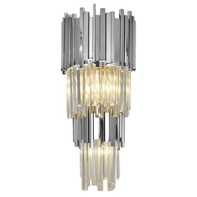 Бра Luxxu Modern Cascade Wall Lamp Silver 58 Серебряный Прозрачное Стекло Бра Luxxu Modern Cascade Wall Lamp Silver 58 Серебряный Прозрачное Стекло в Твери | Loft Concept
