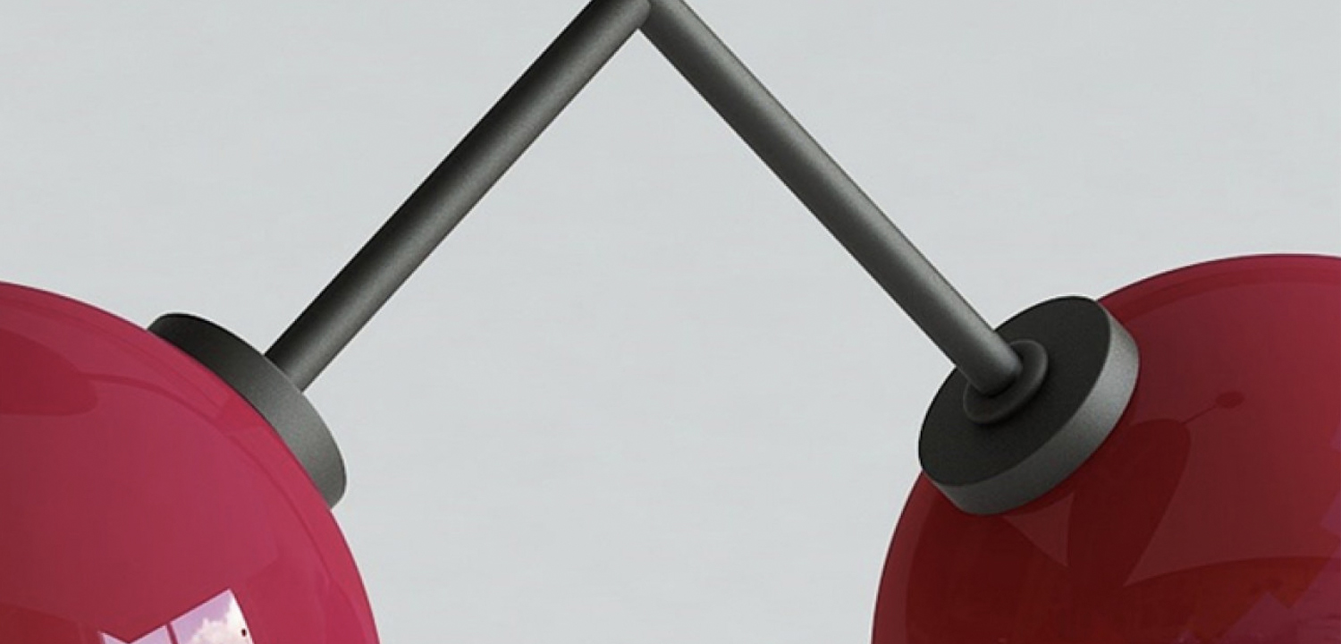 Подвесной светильник Cherry Pendant Double Red - фото №1