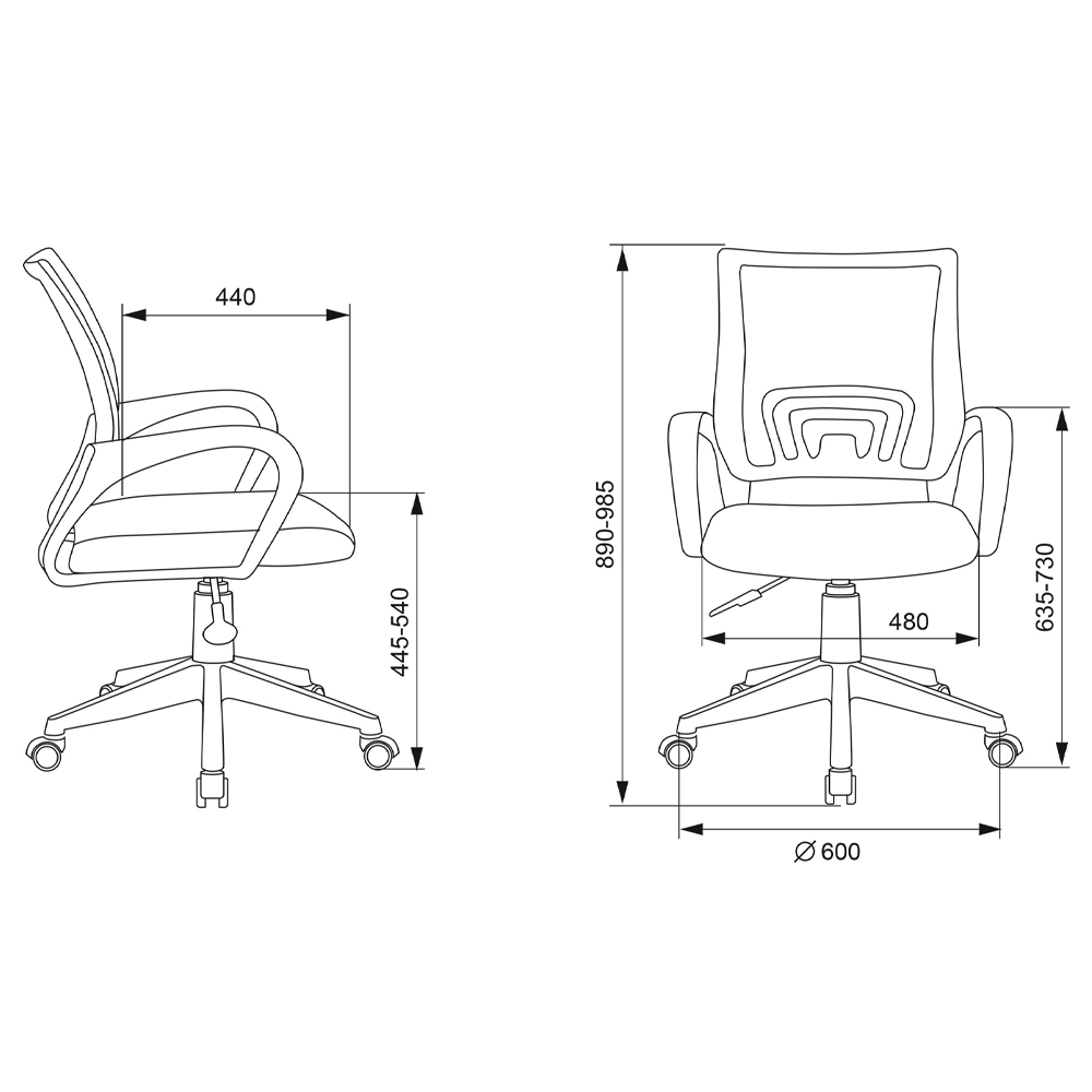 Офисное кресло с основанием из белого пластика Desk chairs Blue Офисное кресло с основанием из белого пластика Desk chairs Blue в Твери