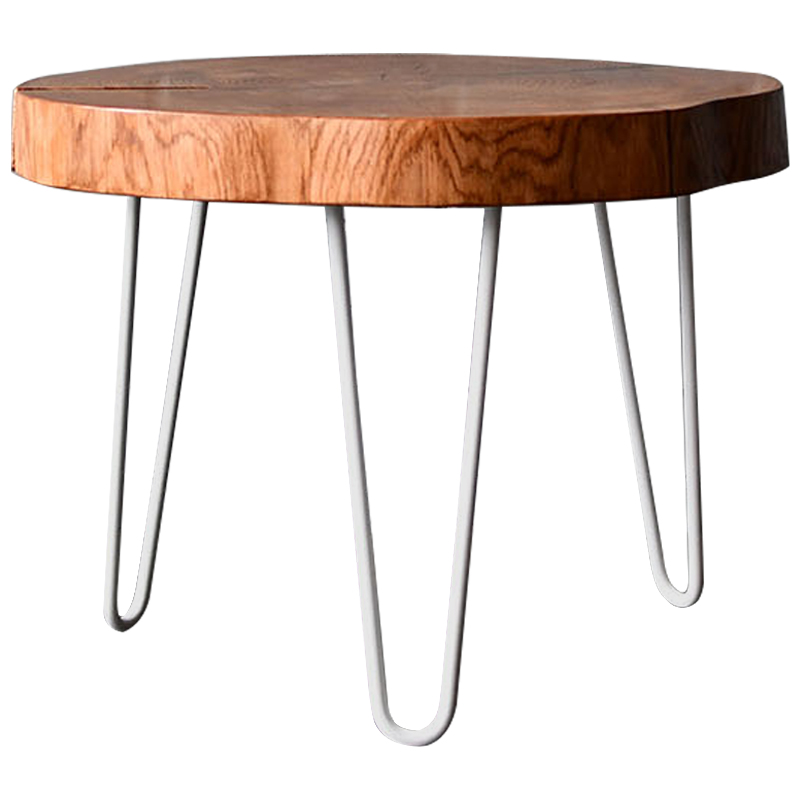 Кофейный стол Layan Industrial Metal Rust Coffee Table Белый Коричневый в Твери | Loft Concept 