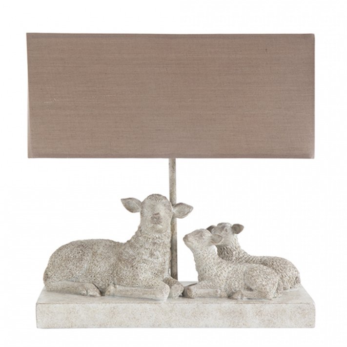 Настольная лампа Mouton Lampe de table Бежево-серый Настольная лампа Mouton Lampe de table Бежево-серый в Твери | Loft Concept