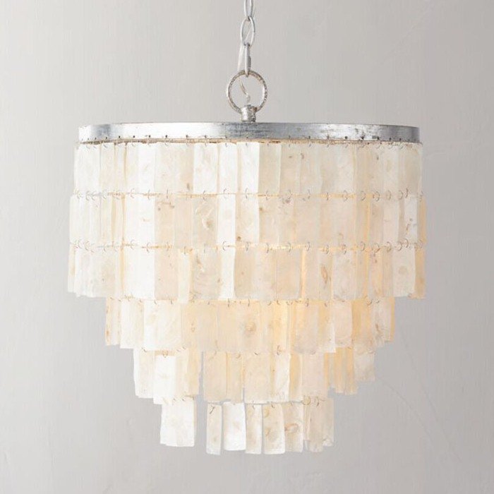 Люстра Shell Square Pendant Белый Люстра Shell Square Pendant Белый в Твери | Loft Concept