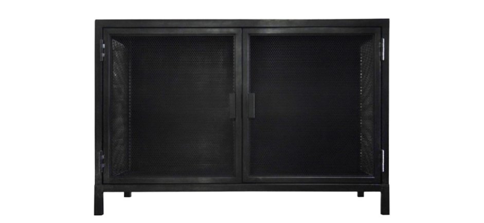Буфет с 2-мя дверцами из металлической сетки Industrial Loft Dark Metal 2 Door Beto Cabinet Буфет с 2-мя дверцами из металлической сетки Industrial Loft Dark Metal 2 Door Beto Cabinet - Loft-Concept в Твери