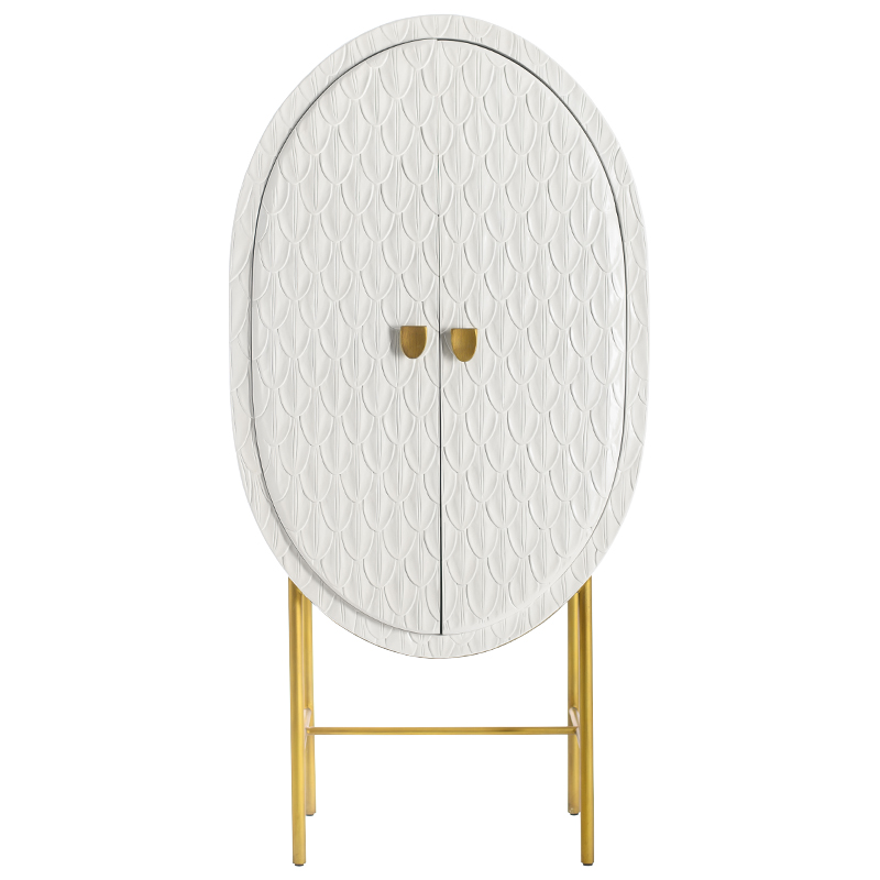 Шкаф White Feathers Cabinet Белый Золотой Шкаф White Feathers Cabinet Белый Золотой в Твери | Loft Concept