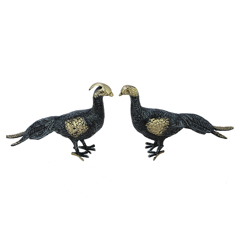Статуэтка бронзовая пара Павлины синие Bronze Birds Бронза Синий Статуэтка бронзовая пара Павлины синие Bronze Birds Бронза Синий в Твери | Loft Concept