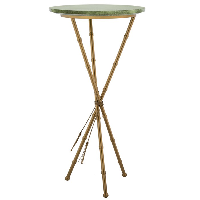 Green Stingray Skin Side Tables Зеленый Золотой Green Stingray Skin Side Tables Зеленый Золотой в Твери | Loft Concept