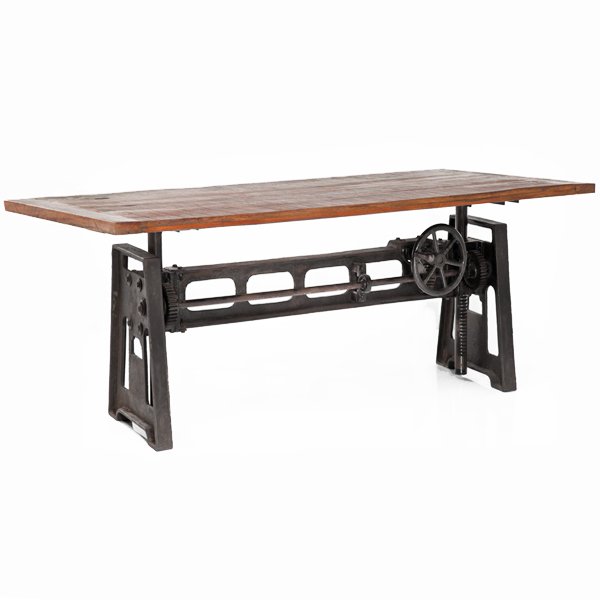 Стол GARIBALDI Dining Table Industrial Дуб темный Стол GARIBALDI Dining Table Industrial Дуб темный в Твери | Loft Concept