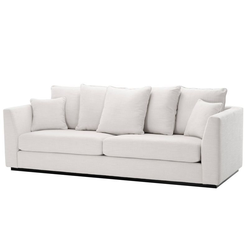 Диван Eichholtz Sofa Taylor white Белый Черный в Твери | Loft Concept 