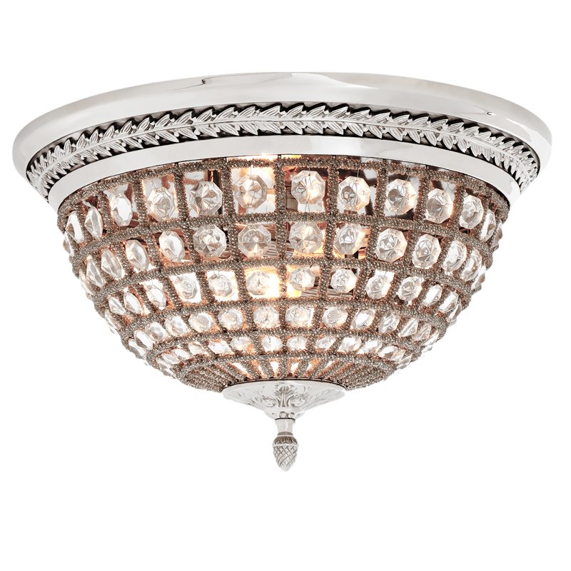 Потолочный светильник Ceiling Lamp Kasbah Nickel Никель Прозрачное Стекло Потолочный светильник Ceiling Lamp Kasbah Nickel Никель Прозрачное Стекло в Твери | Loft Concept