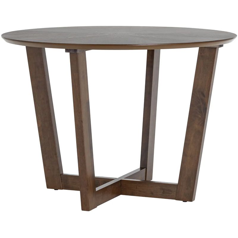 Стол обеденный круглый Wooden Table Round Коричневый Стол обеденный круглый Wooden Table Round Коричневый в Твери | Loft Concept