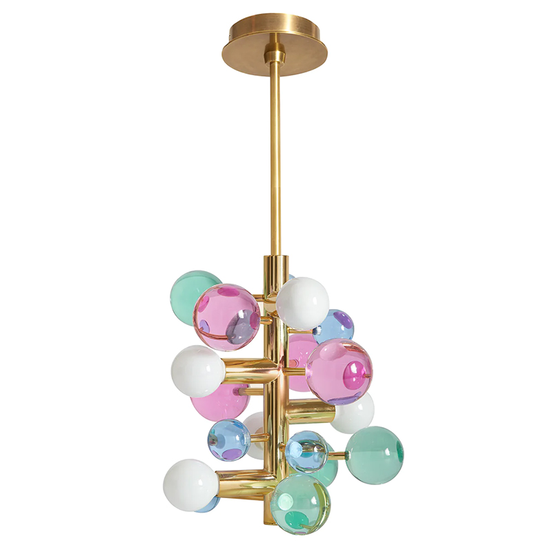 Светильник Jonathan Adler GLOBO FIVE-LIGHT CHANDELIER Multi Золотой Мульти Светильник Jonathan Adler GLOBO FIVE-LIGHT CHANDELIER Multi Золотой Мульти в Твери | Loft Concept