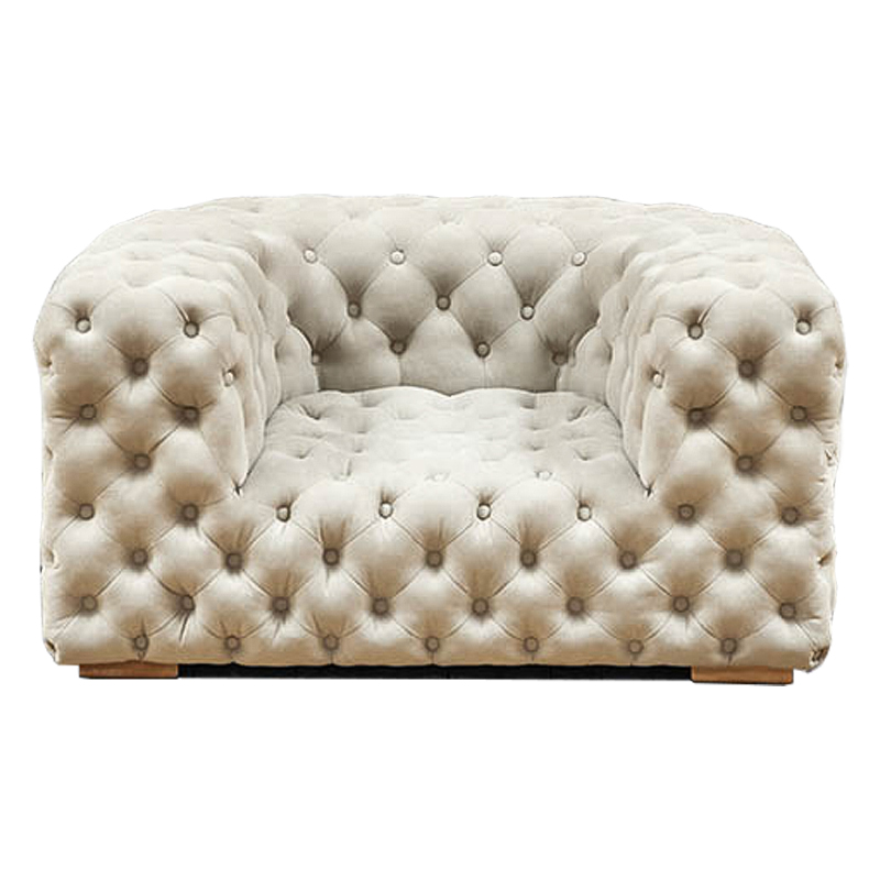 Кресло Soho Tufted Milk Armchair Молочный в Твери | Loft Concept 
