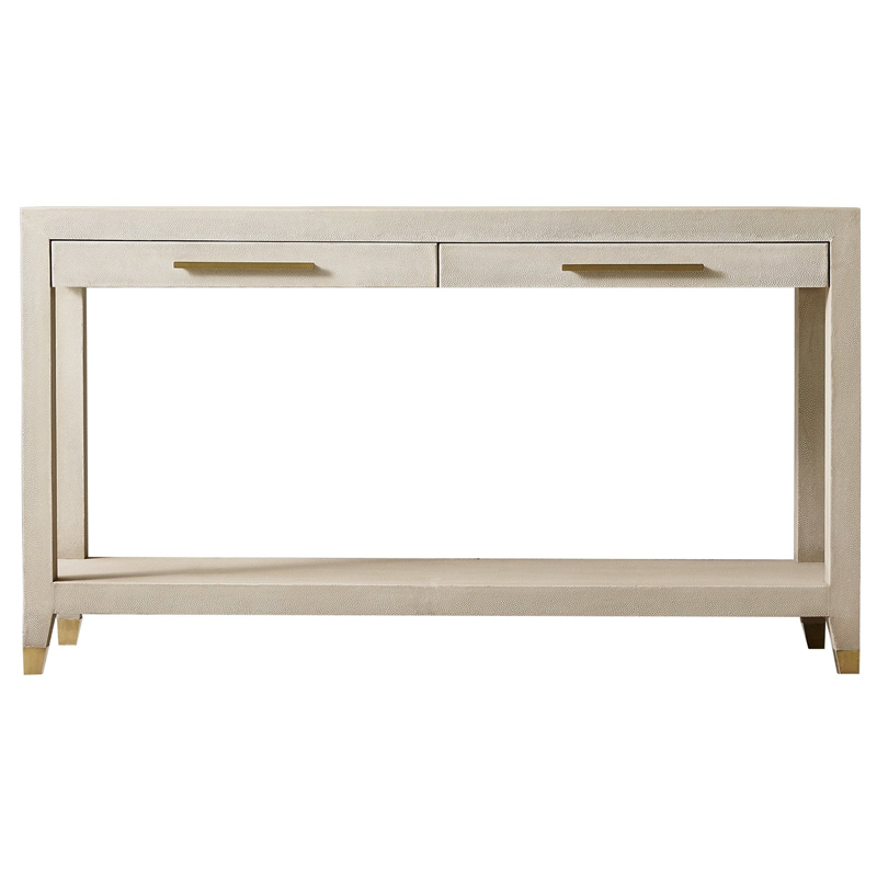 Charles Stingray Texture Console Ivory Консоль скат Золотой ivory ( слоновая кость ) в Твери | Loft Concept 