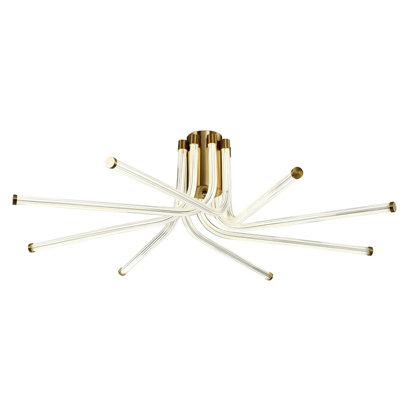 Потолочный светильник светодиодный из стали Trumpet Tube Bronze Бронза Потолочный светильник светодиодный из стали Trumpet Tube Bronze Бронза в Твери | Loft Concept