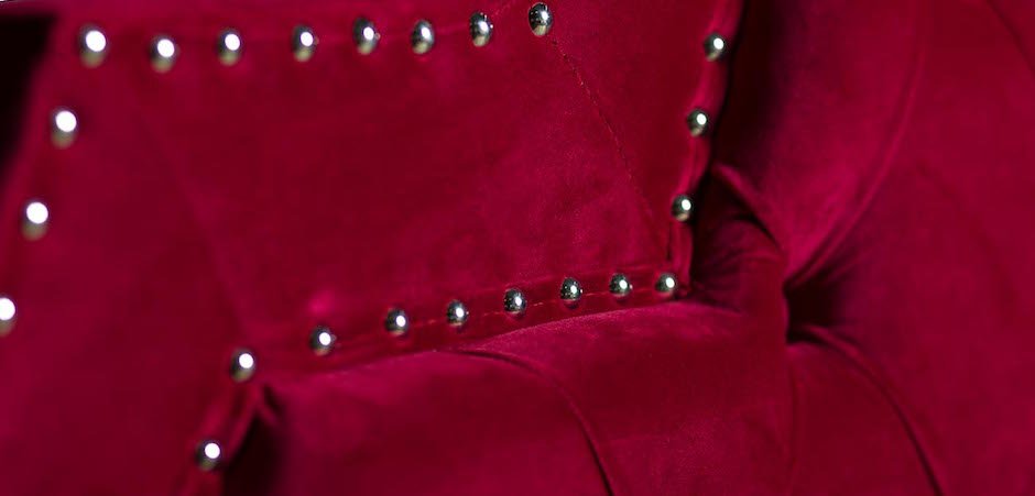 Кровать двуспальная с изголовьем красная Button Кровать двуспальная с изголовьем красная Button - Loft-Concept в Твери