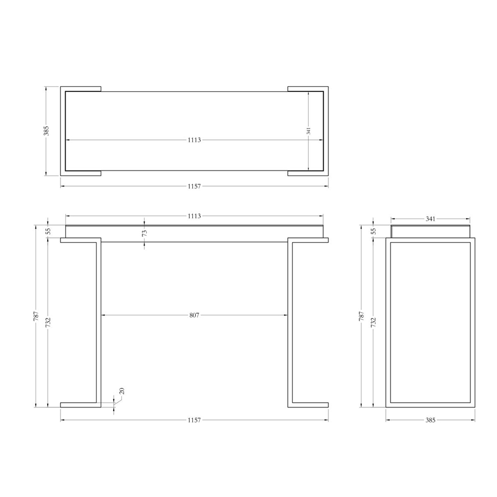 Консоль зеркальная Mirror Chrome Console Консоль зеркальная Mirror Chrome Console в Твери