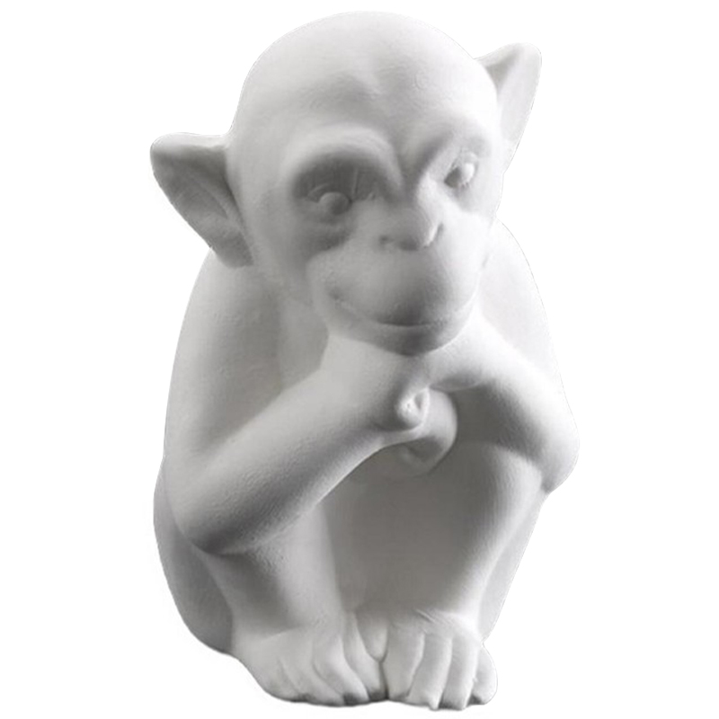 Статуэтка Abhika Monkey Bisc. Белый Статуэтка Abhika Monkey Bisc. Белый в Твери | Loft Concept