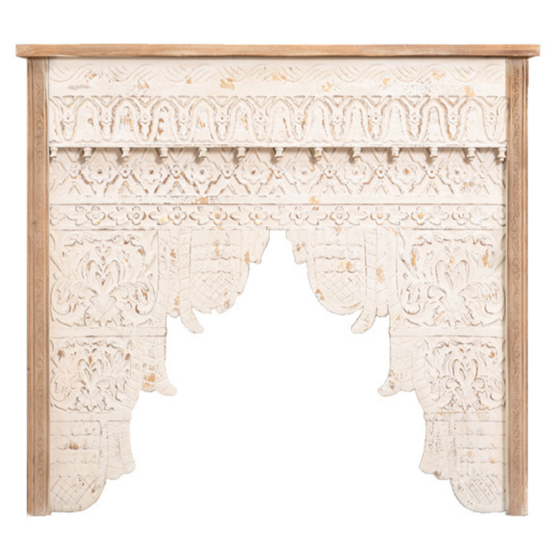Консоль Indian Antique White Furniture Shakti Console Бежевый Древесина Консоль Indian Antique White Furniture Shakti Console Бежевый Древесина в Твери | Loft Concept