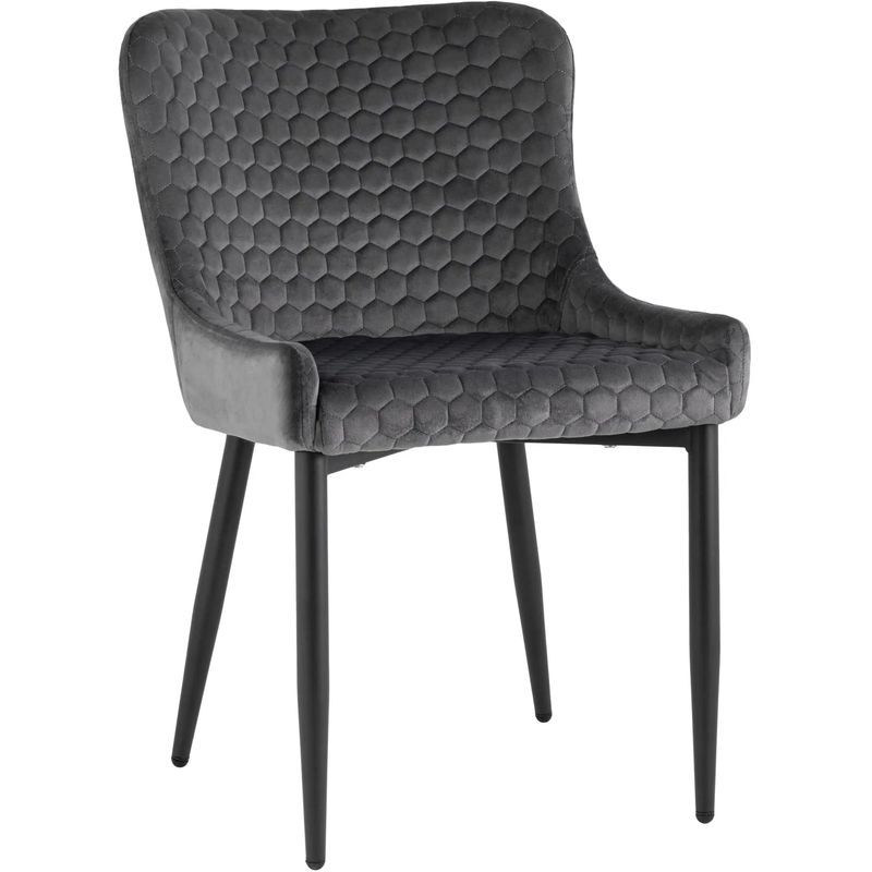 Стул Stitch Honey Chair Серый Велюр Серый Черный Стул Stitch Honey Chair Серый Велюр Серый Черный в Твери | Loft Concept