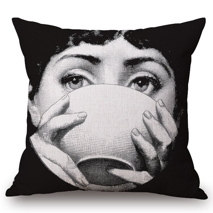 Декоративная подушка Fornasetti 009 Декоративная подушка Fornasetti 009 в Твери | Loft Concept