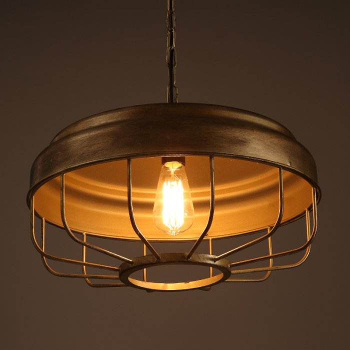 Подвесной светильник Lofter Golden Cage Коричневый в Твери | Loft Concept 