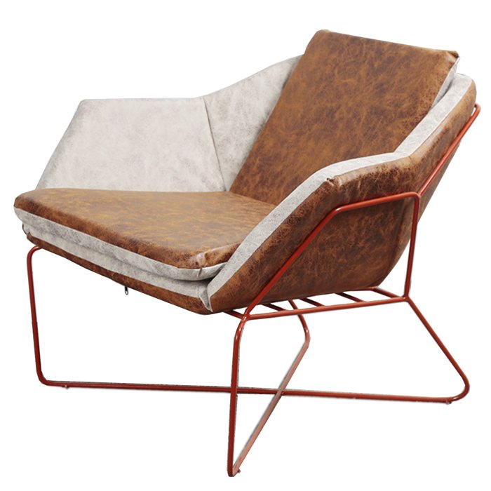Nordic retro Industrial Сhair Коричневый винтаж Красный Nordic retro Industrial Сhair Коричневый винтаж Красный в Твери | Loft Concept
