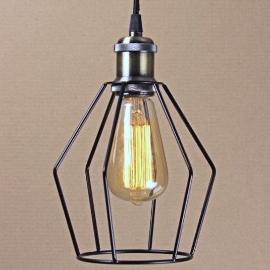 Подвесной светильник Wire Cage Pendant Trew Black Черный Подвесной светильник Wire Cage Pendant Trew Black Черный в Твери | Loft Concept
