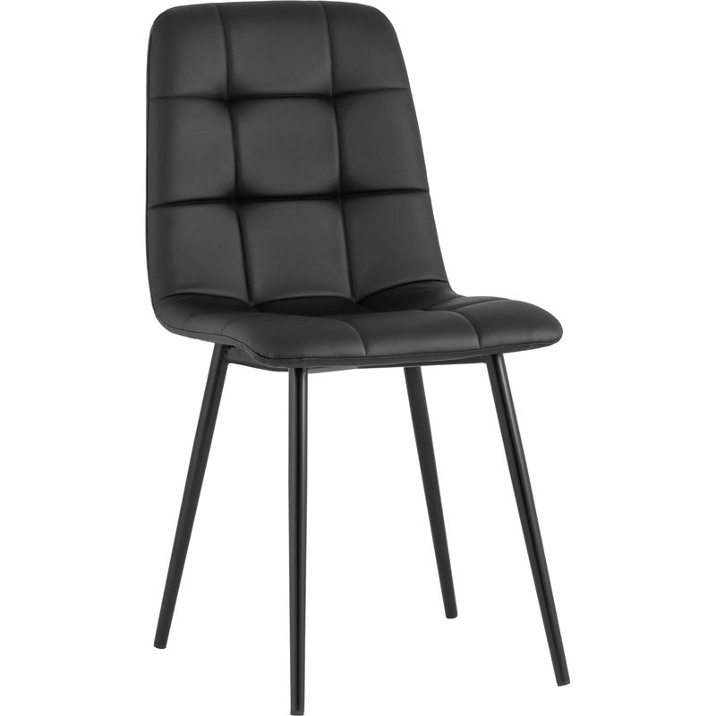 Стул NANCY S Chair Черная Экокожа Черный Стул NANCY S Chair Черная Экокожа Черный в Твери | Loft Concept