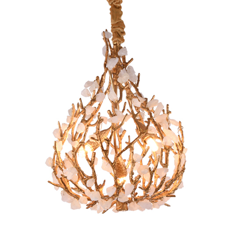 Люстра Gillis Chandelier Золотой Белый Люстра Gillis Chandelier Золотой Белый в Твери | Loft Concept