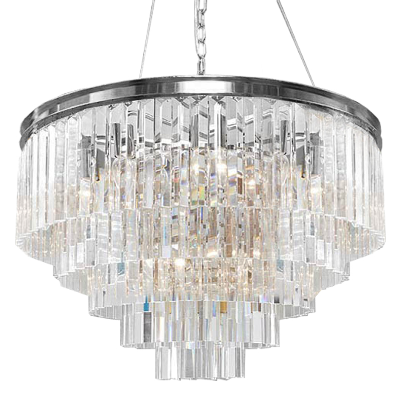 Люстра RH Odeon Chandelier Five Silver 80 Прозрачное Стекло Серебряный Люстра RH Odeon Chandelier Five Silver 80 Прозрачное Стекло Серебряный в Твери | Loft Concept