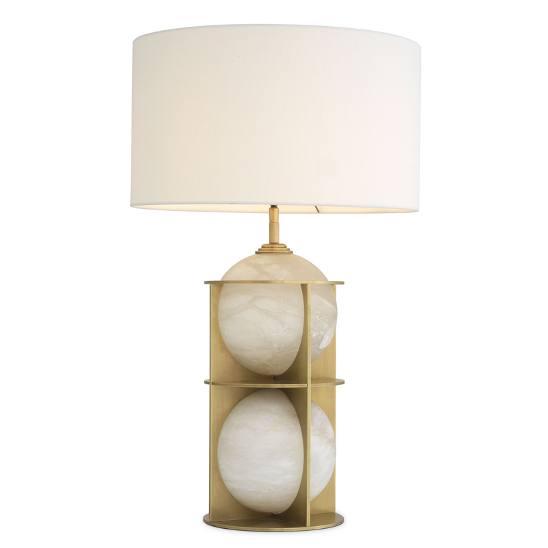 Настольная лампа Eichholtz Table Lamp Eternity Латунь Античная полированная Кремовый Настольная лампа Eichholtz Table Lamp Eternity Латунь Античная полированная Кремовый в Твери | Loft Concept
