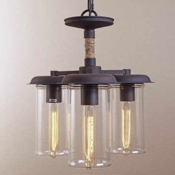 Люстра Loft Rope Light Trio Pendant Черный Люстра Loft Rope Light Trio Pendant Черный в Твери | Loft Concept