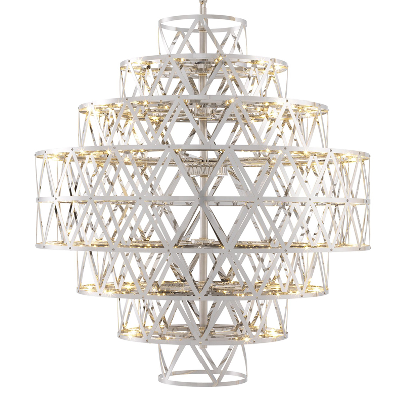 Люстра Eichholtz Chandelier Clinton Nickel Никель в Твери | Loft Concept 