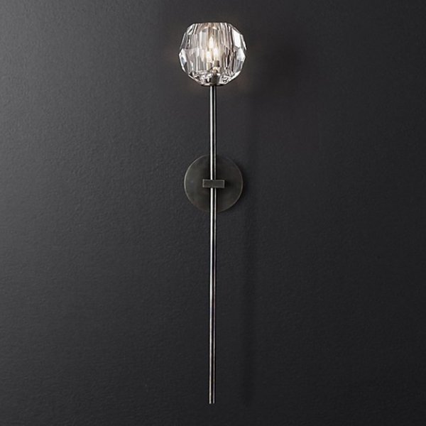 Бра RH Boule de Cristal Long Sconce Black Черный Бра RH Boule de Cristal Long Sconce Black Черный в Твери | Loft Concept