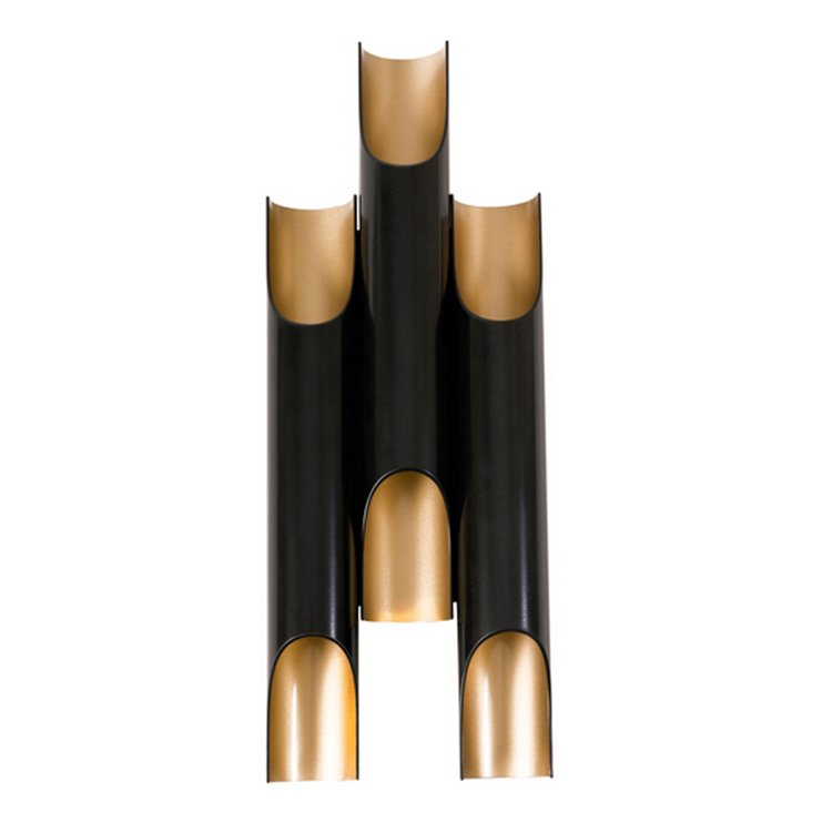 Бра Galliano Triple by DELIGHTFULL Black Черный Золотой Бра Galliano Triple by DELIGHTFULL Black Черный Золотой в Твери | Loft Concept