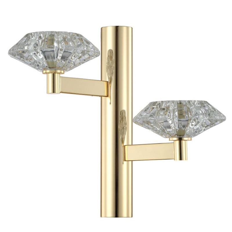 Бра Yerker Sconce gold Глянцевое золото Прозрачный Бра Yerker Sconce gold Глянцевое золото Прозрачный в Твери | Loft Concept