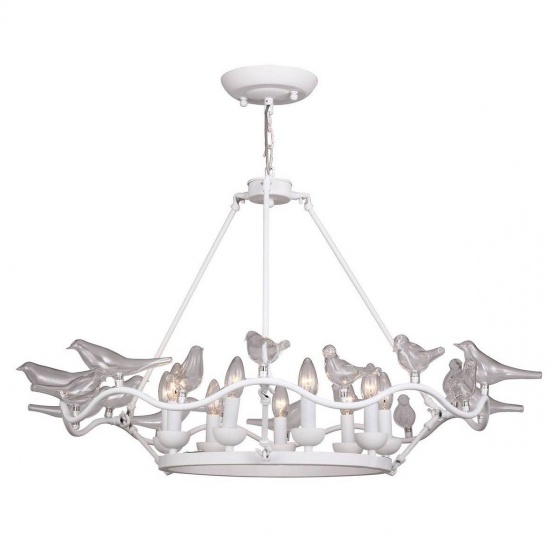 Люстра Dove Chandelier Glass Bird White Белый Люстра Dove Chandelier Glass Bird White Белый в Твери | Loft Concept