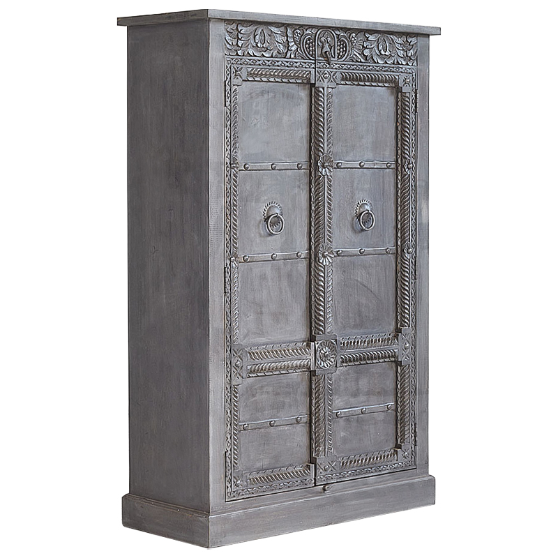 Шкаф Sudarshan Grey Mango Wardrobe Серый Шкаф Sudarshan Grey Mango Wardrobe Серый в Твери | Loft Concept