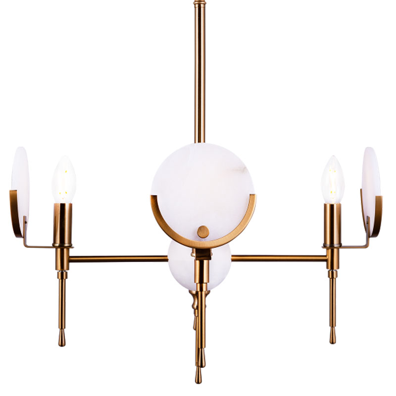 Люстра Levanzo Chandelier 50 Золотой Белое матовое стекло Люстра Levanzo Chandelier 50 Золотой Белое матовое стекло в Твери | Loft Concept